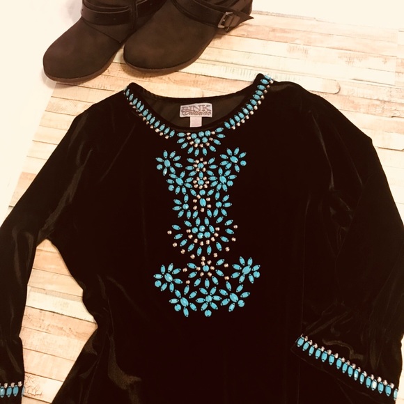 Pink Cattletac Beaded Dress - Picture 2 of 7